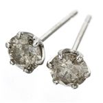 ライトブラウン ダイヤピアス 0.5ct